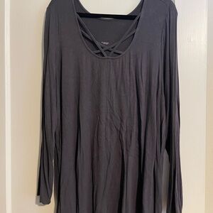 Torrid Women's Gray Long Sleeve Top